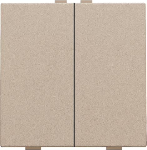 Niko - Tweevoudige drukknop voor Niko Home Control, champagne coate - 157-51002