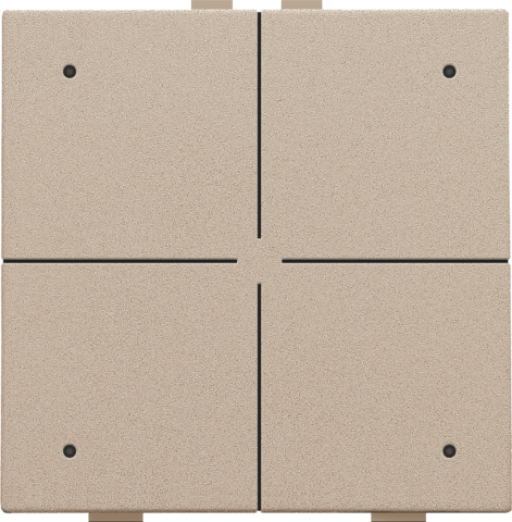 Niko - Viervoudige drukknop met leds en comfortsensoren voor Niko H - 157-52204