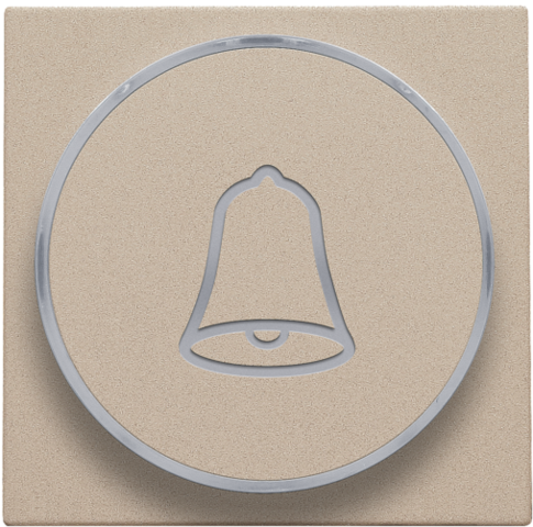 Niko - Afwerkingsset met doorschijnende ring met belsymbool voor dr - 157-64007