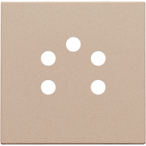 Niko - Afwerkingsset voor 5 polige telefooncontactdoos, champagne c - 157-69001