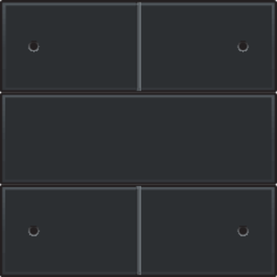 Niko 161-40150: Afwerkingsset voor 4-voudige potentiaalvrije drukknop 24 V met leds, black coated - Image 2