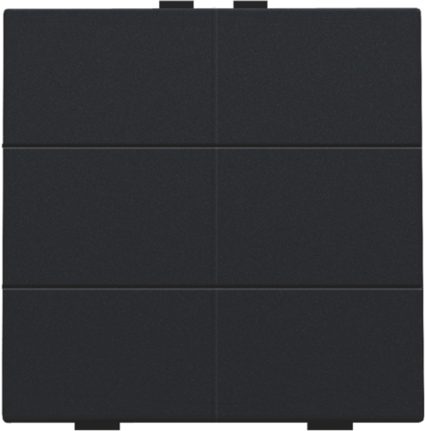 Niko - Zesvoudige drukknop voor Niko Home Control, black coated - 161-51006