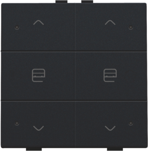Niko - Dubbele motorsturingsbediening met led voor Niko Home Contro - 161-52036