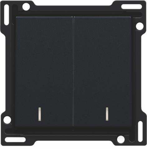 Niko - Afwerkingsset met dubbele lens voor serieschakelaar, wissels - 161-61507