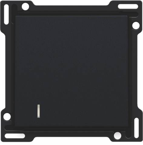 Niko - Afwerkingsset voor hotelkaartschakelaar, black coated - 161-61901