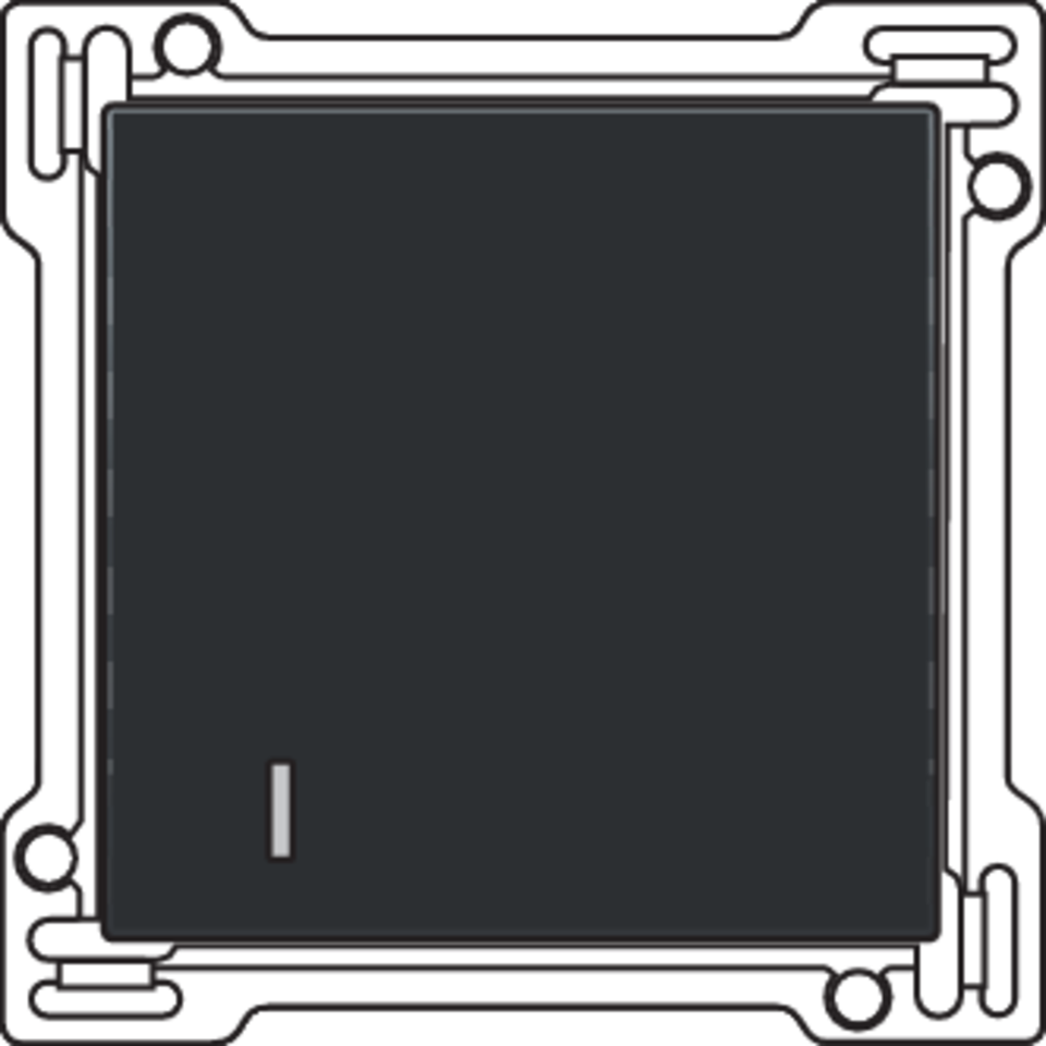 Niko 161-61901: Afwerkingsset voor hotelkaartschakelaar, black coated - Image 2