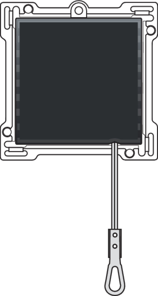 Niko 161-63906: Afwerkingsset voor trekdrukknop, black coated - Image 2