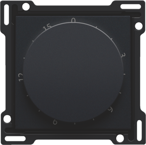 Niko - Afwerkingsset voor timer regelbaar tot 15 min., black coated - 161-64806