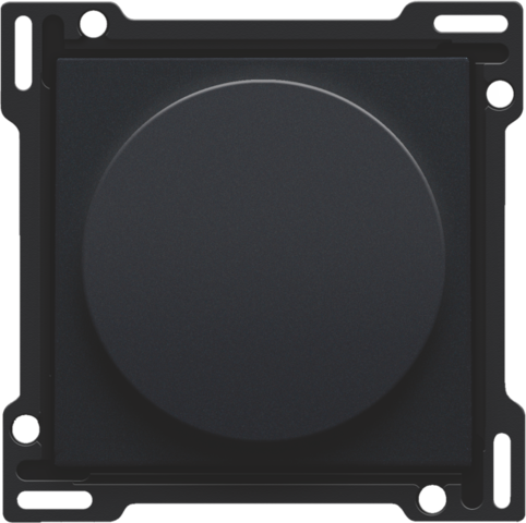 Niko - Afwerkingsset 1 0 2 voor draaischakelaar voor motoren, black - 161-65938