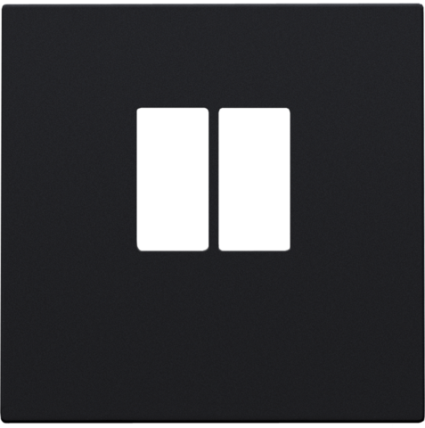 Niko - Afwerkingsset voor enkelvoudige luidsprekeraansluiting, blac - 161-69801