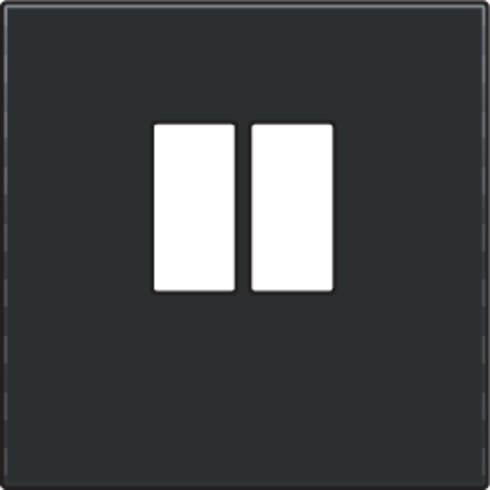 Niko 161-69801: Afwerkingsset voor enkelvoudige luidsprekeraansluiting, black coated - Image 2