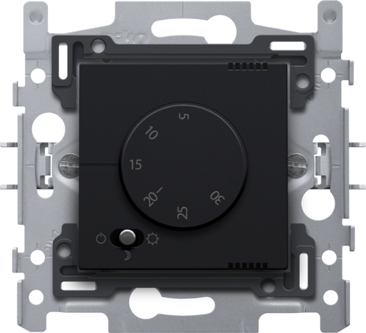 Niko - Elektronische thermostaat, black coated - 161-88000