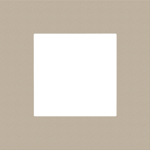 Niko - Enkelvoudige afdekplaat, Pure steel champagne coated - 166-76100
