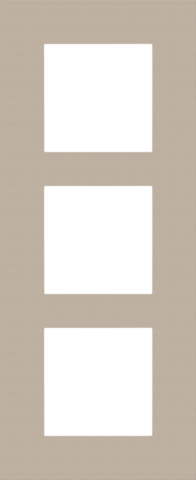 Niko - Drievoudige afdekplaat, 60 mm centerafstand, verticaal, - 166-76300