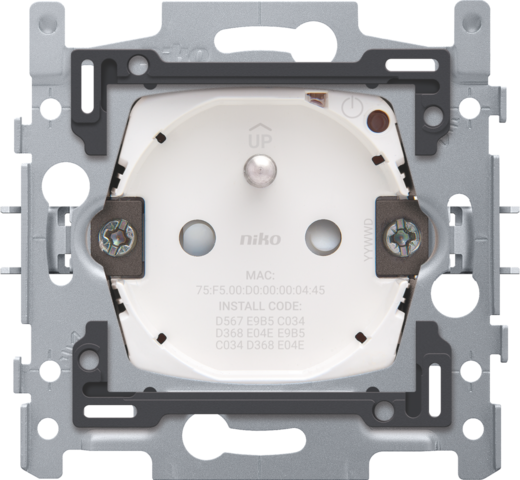 Niko - slim stopcontact app bediening energieverbruik meten zigbee - 170-33505