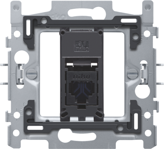 Niko - 1 RJ45 aansluiting UTP Cat. 6, vlakke uitvoering, incl. sokk - 170-65161