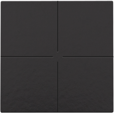 Niko - Viervoudige drukknop voor Niko Home Control, piano black coa - 200-51004
