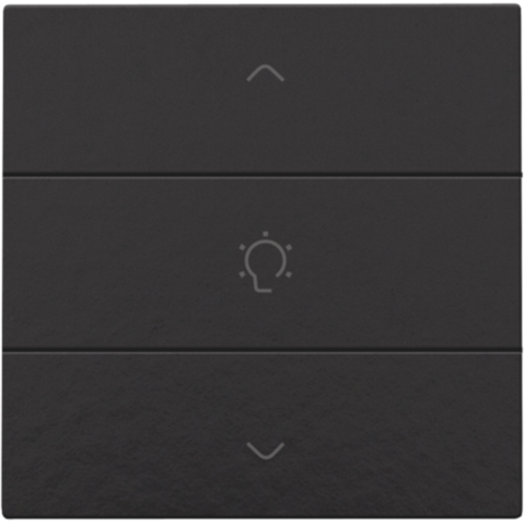 Niko - Enkelvoudige dimbediening voor Niko Home Control, piano blac - 200-51043