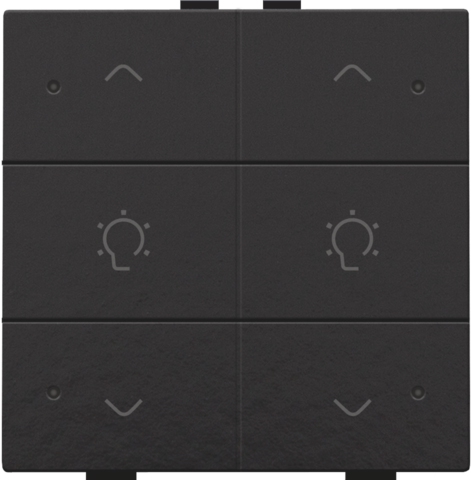 Niko - Dubbele dimbediening met led voor Niko Home Control, piano b - 200-52046