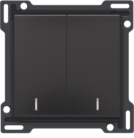 Niko - Afwerkingsset met dubbele lens voor serieschakelaar, wissels - 200-61507