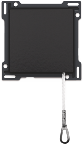 Niko - Afwerkingsset voor trekdrukknop, piano black coated - 200-63906