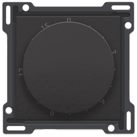 Niko - Afwerkingsset voor timer regelbaar tot 15 min., piano black - 200-64806