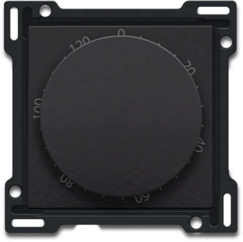 Niko - Afwerkingsset voor timer regelbaar tot 120 min., piano black - 200-64906