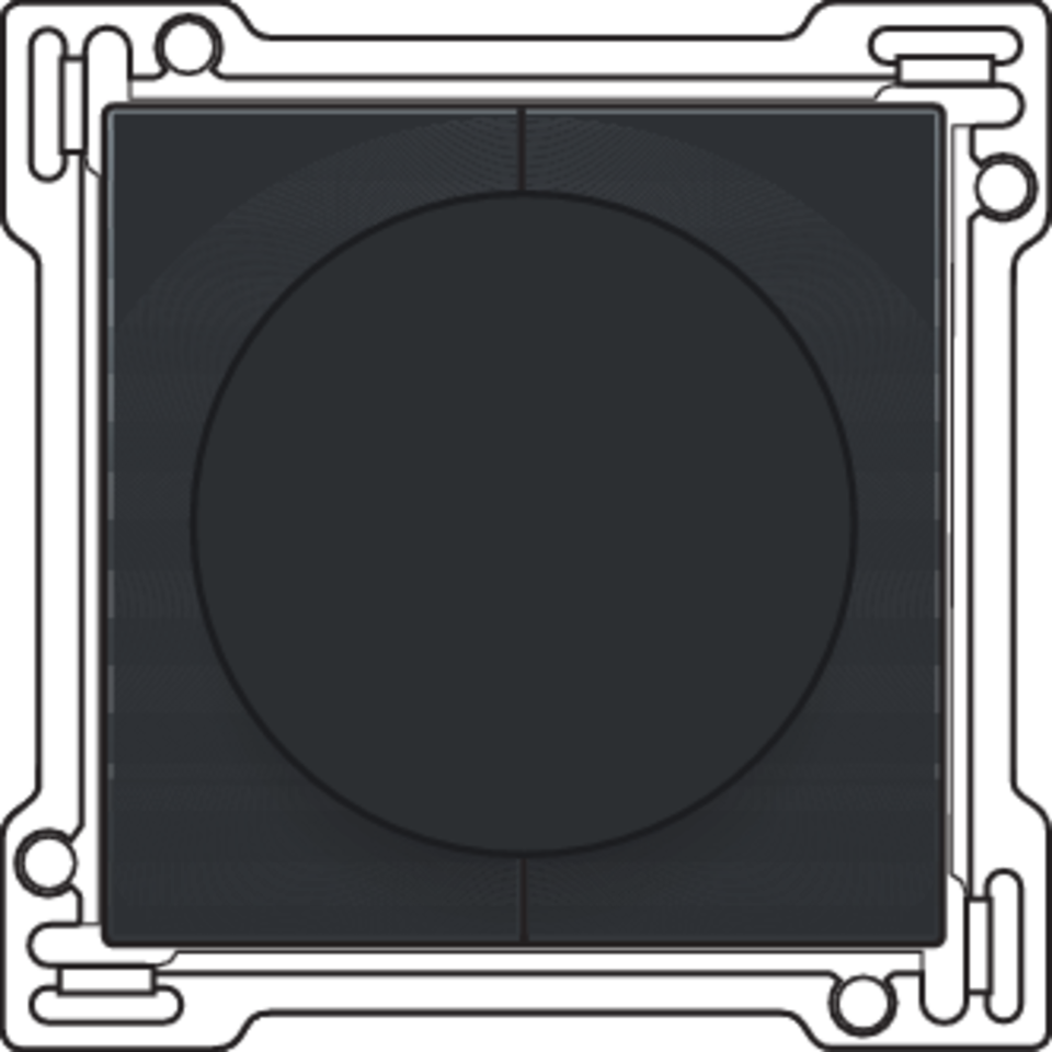 Niko 200-65936: Afwerkingsset 1-2-3 voor draaischakelaar voor motoren, piano black coated - Image 2