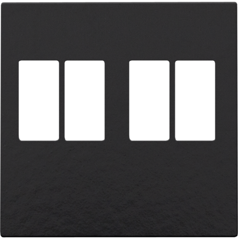 Niko - Afwerkingsset voor tweevoudige luidsprekeraansluiting, piano - 200-69701