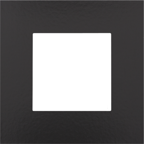 Niko - Enkelvoudige afdekplaat, Pure Bakelite® piano black - 200-76100