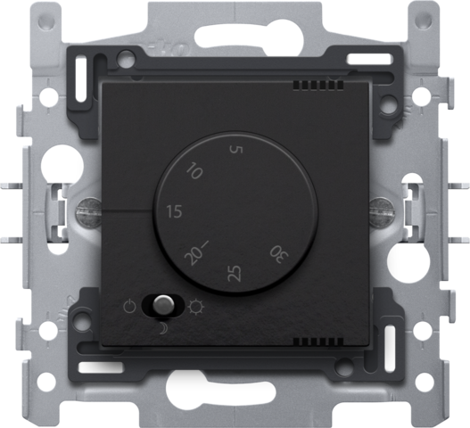 Niko - Elektronische thermostaat, piano black coated - 200-88000
