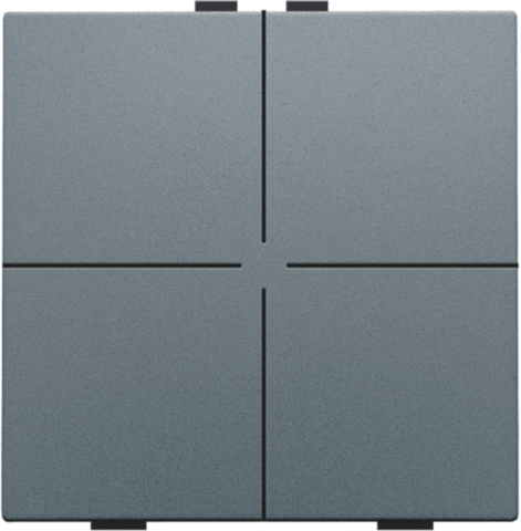 Niko - Viervoudige drukknop voor Niko Home Control, blue grey coate - 220-51004