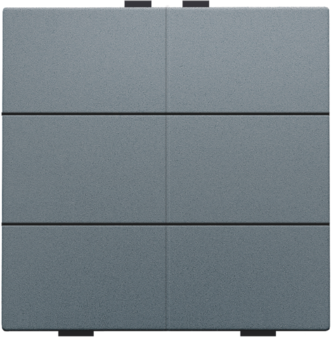 Niko - Zesvoudige drukknop voor Niko Home Control, blue grey coated - 220-51006