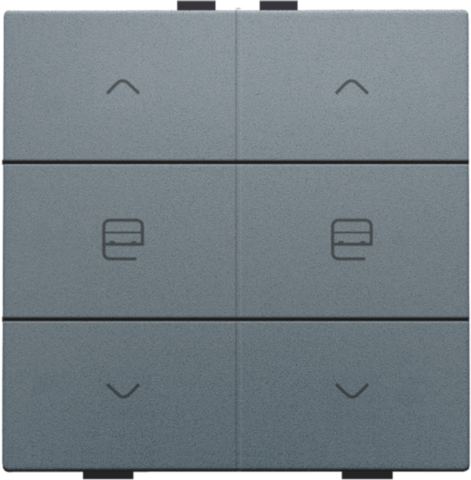 Niko - Dubbele motorsturingsbediening voor Niko Home Control, blue - 220-51036