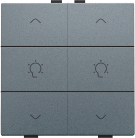 Niko - Dubbele dimbediening voor Niko Home Control, blue grey coate - 220-51046