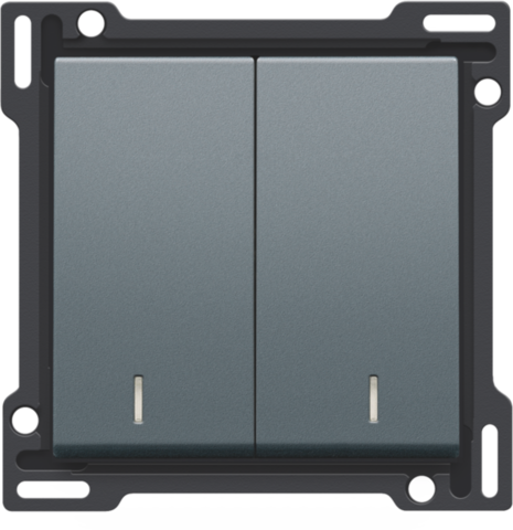 Niko - Afwerkingsset met dubbele lens voor serieschakelaar, wissels - 220-61507