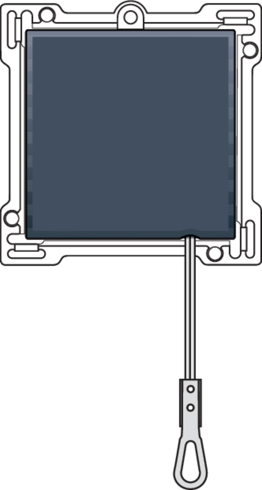 Niko 220-63606: Afwerkingsset voor trekschakelaar, blue grey coated - Image 2
