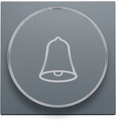 Niko - Afwerkingsset met doorschijnende ring met belsymbool voor dr - 220-64007