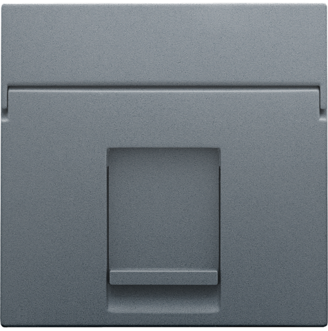Niko - Centraalplaat data 1x RJ, blue grey coated - 220-65100