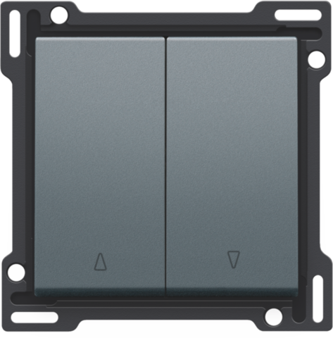 Niko - Afwerkingsset voor tweevoudige rolluikdrukknop, blue grey co - 220-65914