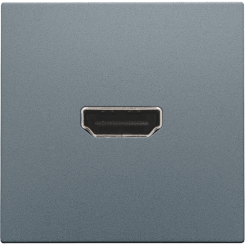 Niko - Afwerkingsset met HDMI naar HDMI aansluiting, blue grey coat - 220-69417