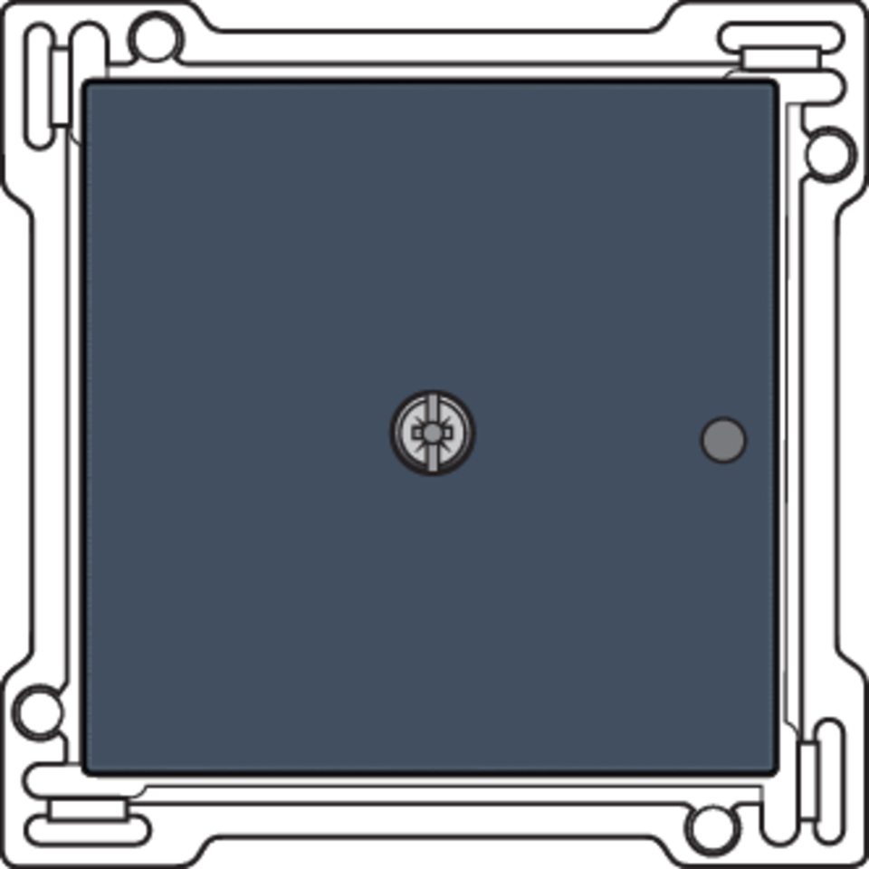 Niko 220-77001: Afwerkingsset voor 1-kanaals inbouw RF-ontvanger met enkelpolig (potentiaalvrij) schakelcontact of inbouw RF-ontvanger met rolluikfunctie, blue grey coated - Image 2