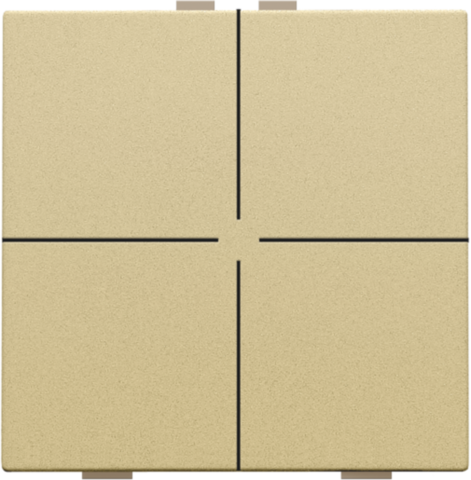 Niko - Viervoudige drukknop voor Niko Home Control, gold coated - 221-51004