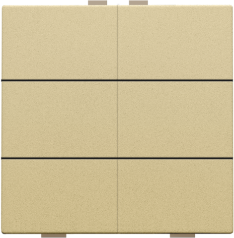 Niko - Zesvoudige drukknop voor Niko Home Control, gold coated - 221-51006
