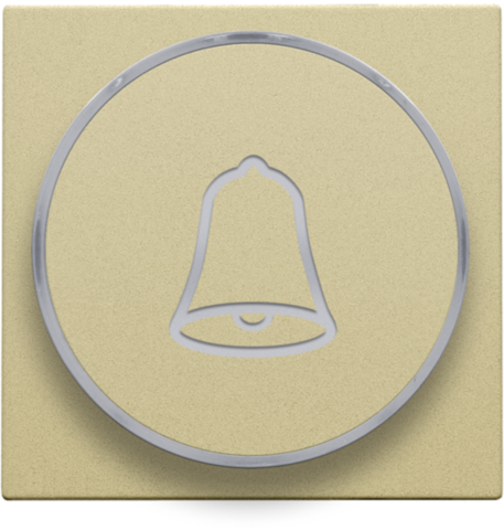 Niko - Afwerkingsset met doorschijnende ring met belsymbool voor dr - 221-64007