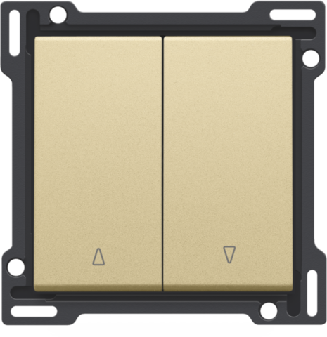 Niko - Afwerkingsset voor tweevoudige rolluikdrukknop, gold coated - 221-65914