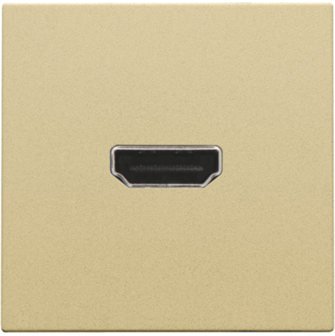 Niko - Afwerkingsset met HDMI naar HDMI aansluiting, gold coated - 221-69417