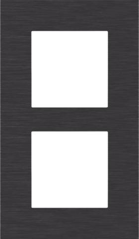Niko - Tweevoudige afdekplaat, 60 mm centerafstand, verticaal, - 224-76200