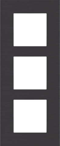 Niko - Drievoudige afdekplaat, 60 mm centerafstand, verticaal, - 224-76300