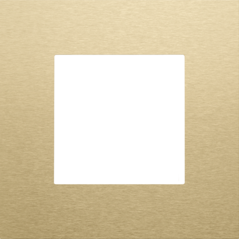 Niko - Enkelvoudige afdekplaat, Pure alu gold brushed - 227-76100